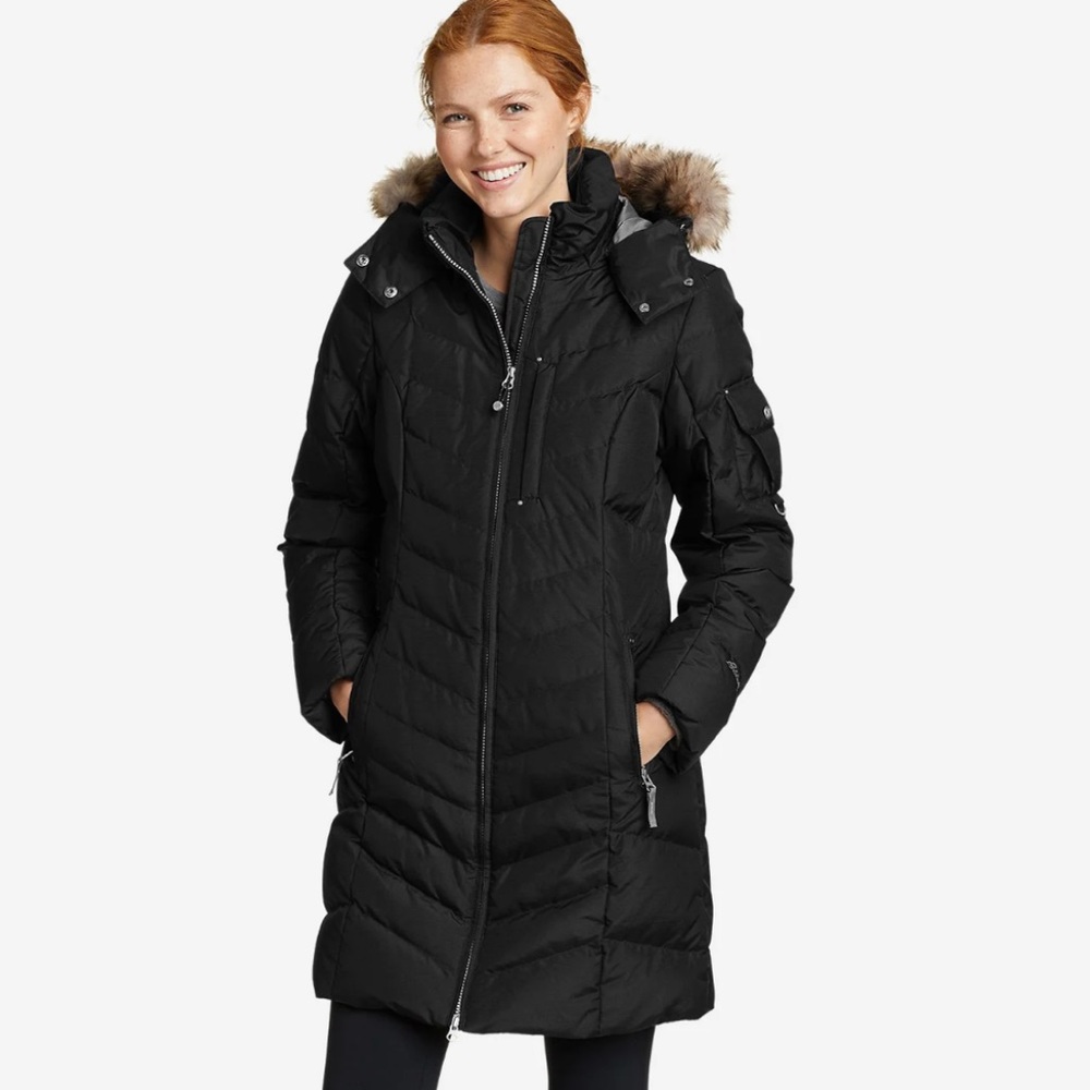 Women's Eddie Bauer Crystal Ridge
Down Filled Parka Coat size Medium
